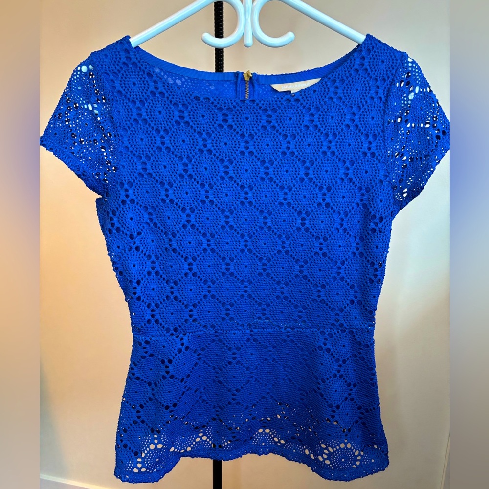Banana Republic Blue Lace Top